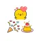 Chick JP Emoji Sticker