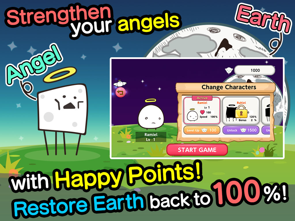 Angel Dash Hero! iPad 应用截图