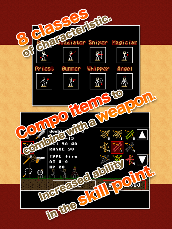 Capturas de tela do Stick Ranger iPad 