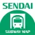 ekipedia Subway Map Sendai (Subway Guide)