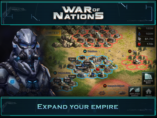Tangkapan skrin War of Nations: PvP Conflict iPad 
