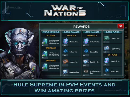 Tangkapan skrin War of Nations: PvP Conflict iPad 