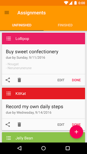 Classnote : Simple Timetable Screenshots