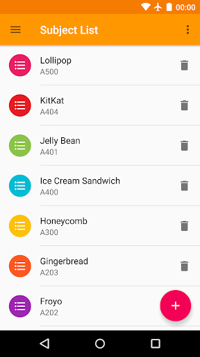 Classnote : Simple Timetable Screenshots