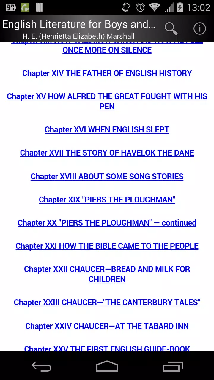 Guide to English Literature Screenshots