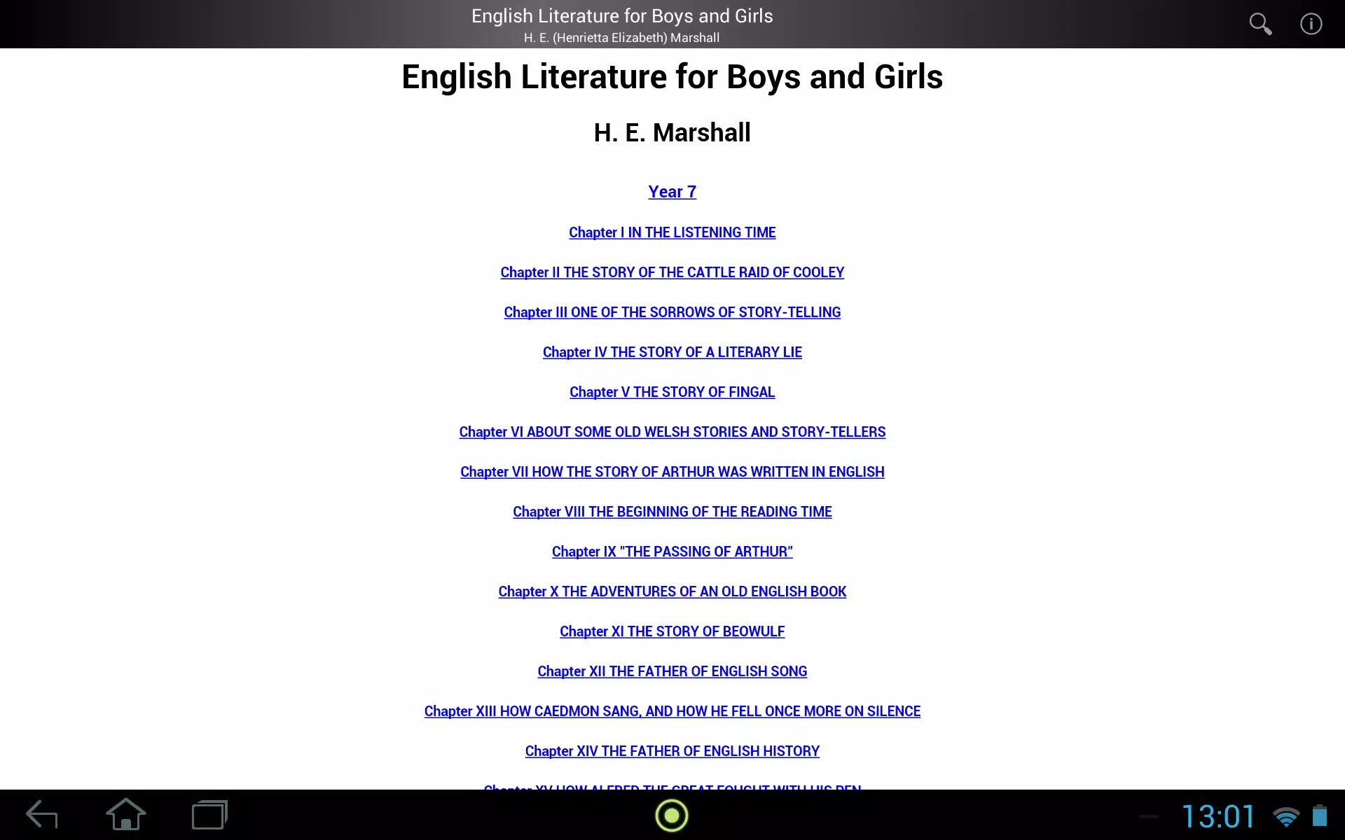 Guide to English Literature Screenshots