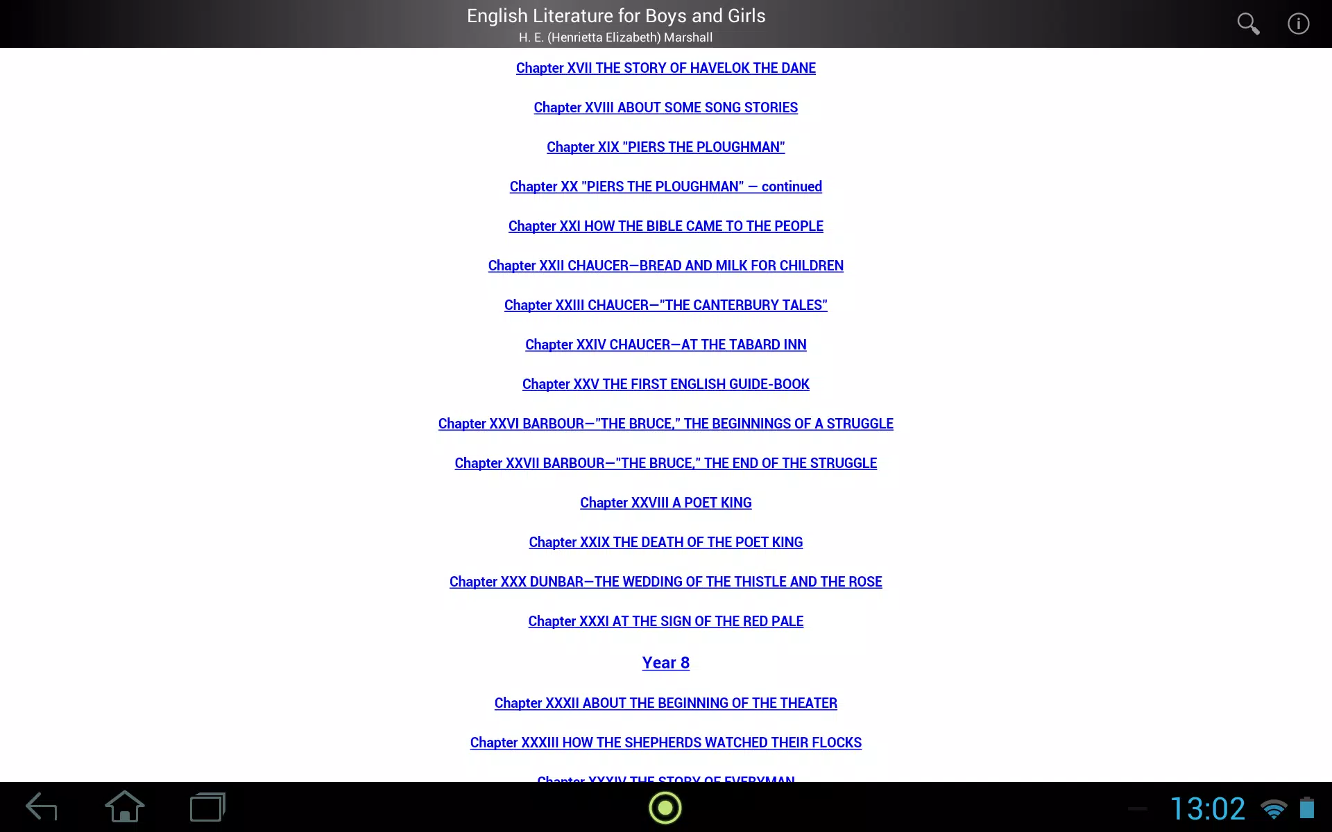 Guide to English Literature Screenshots