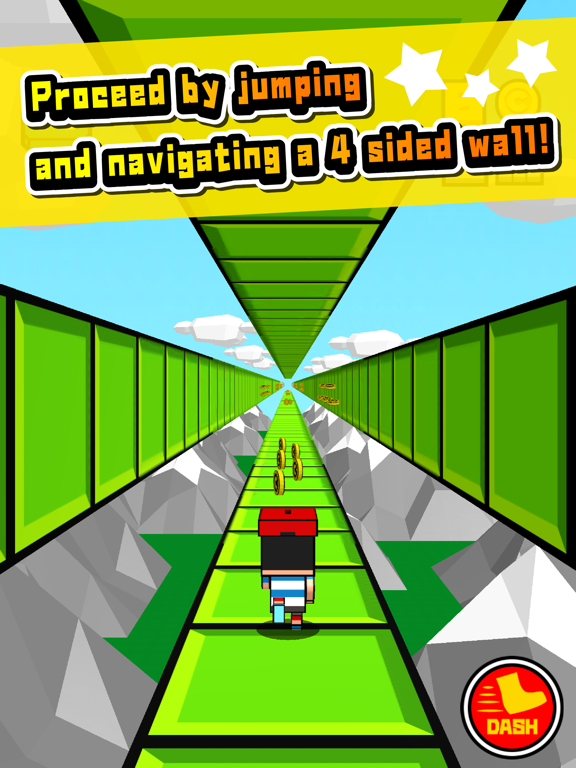 Capturas de pantalla de Four Sided Wall Dash iPad 
