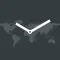 map:clock - World Map & Clock