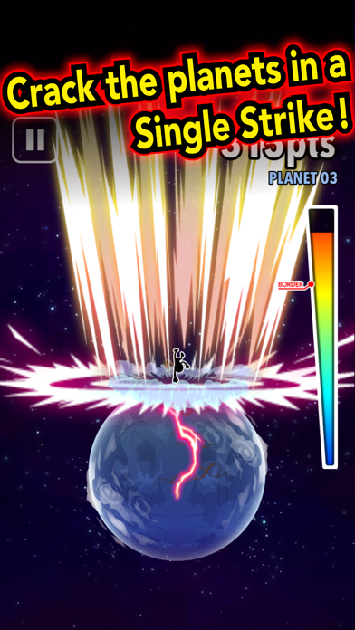 Ảnh chụp màn hình của Strike the Planets!