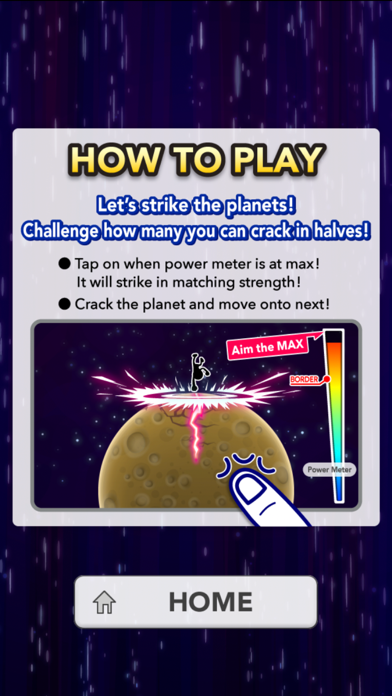 Ảnh chụp màn hình của Strike the Planets!