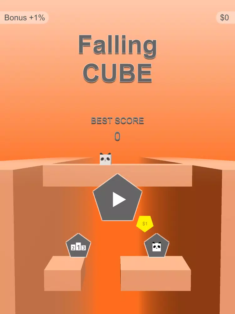 Falling Cube : Hard Game iPad Screenshots