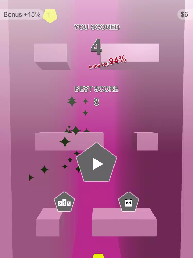 Falling Cube : Hard Game iPad Screenshots