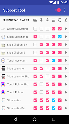 Support Tool Screenshots