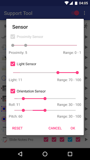 Support Tool Screenshots