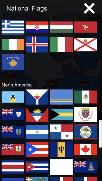 World Flag Map Screenshots