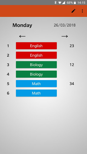 Smart Timetable Screenshots