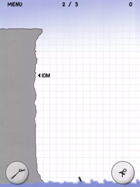 Stickman Cliff Diving iPad  Screenshots