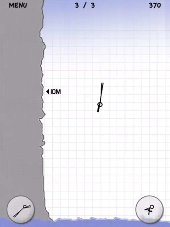 Stickman Cliff Diving iPad  Screenshots