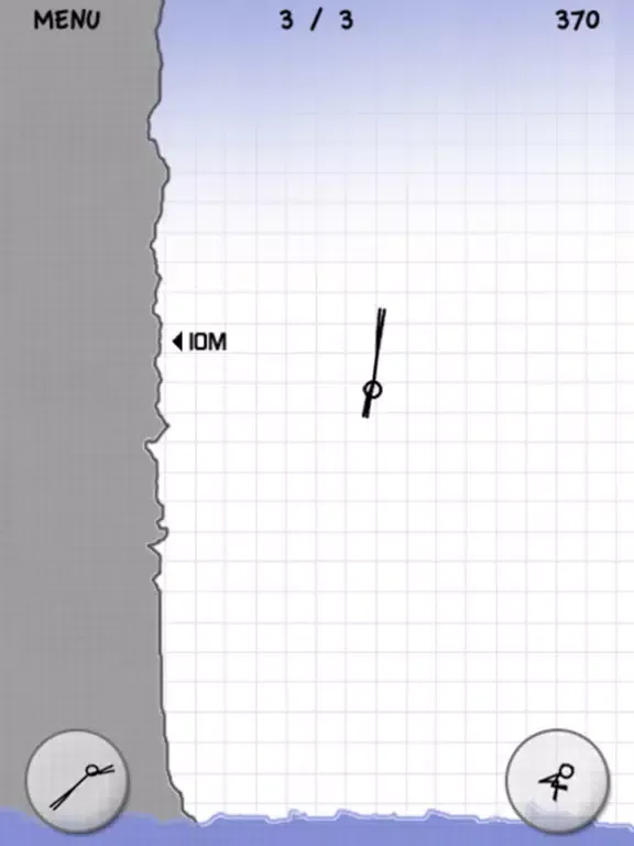 Stickman Cliff Diving iPad Screenshots