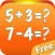 Math Trainer Free - games for development the ability of the mental arithmetic: quick counting, inequalities, guess the sign, solve equation