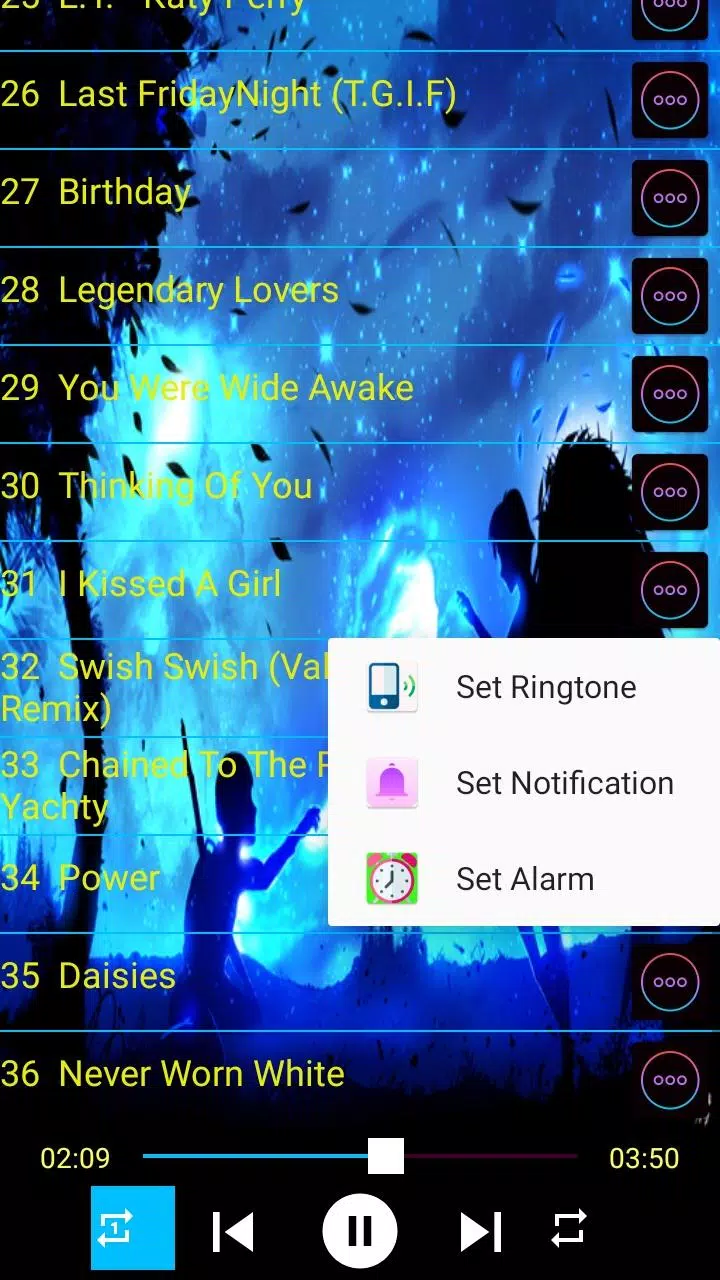 Capturas de pantalla de Katy Perry Songs
