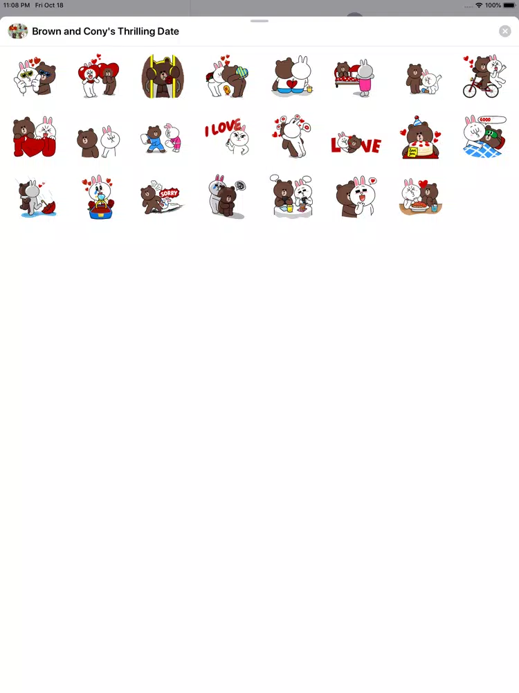 Brown & Cony's Thrilling Date iPad Screenshots