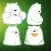 Cute white Bear Stickers