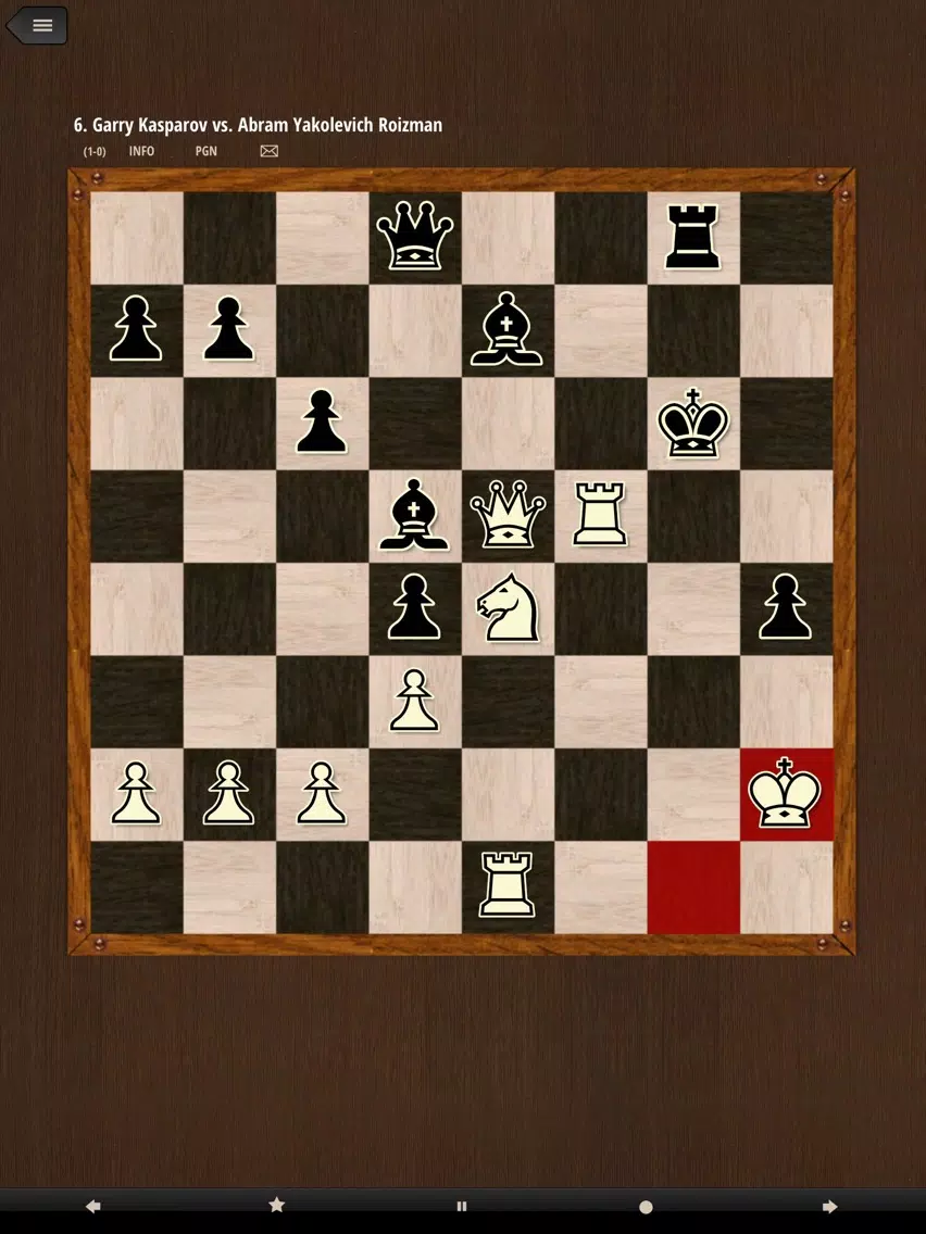 Garry Kasparov's Greatest Chess Games iPad Screenshots