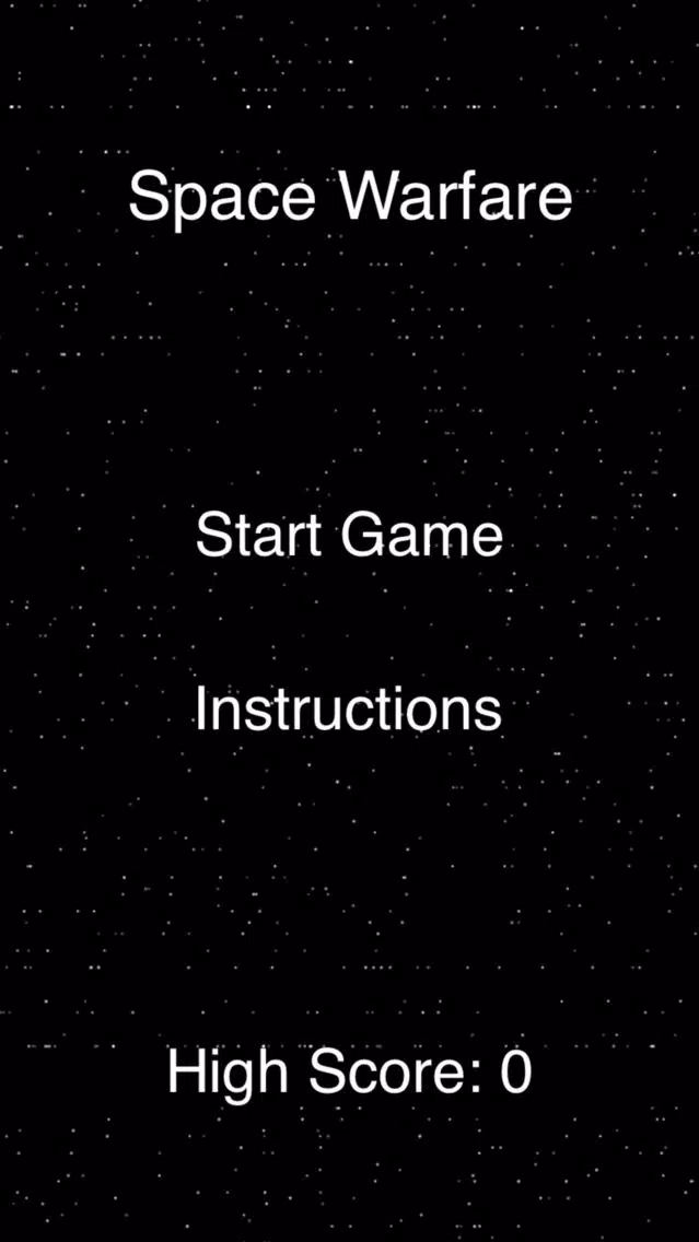 Ảnh chụp màn hình của Space Warfare