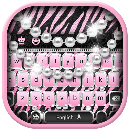 Zebra Keyboard - Luxury Pink Theme