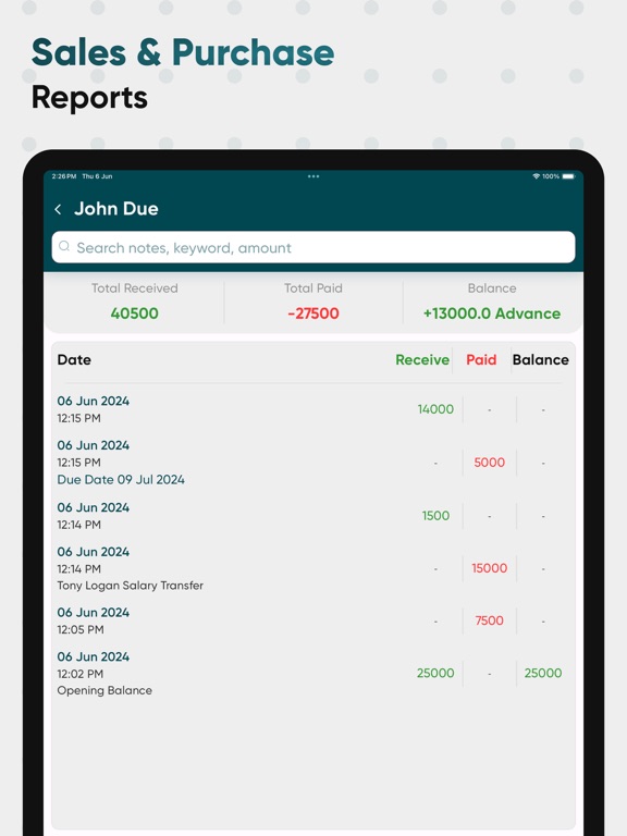 Khatabook - Credit Ledger Book iPad Screenshots