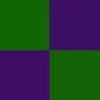Purple and Green