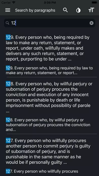 California Penal Code 2020 Screenshots