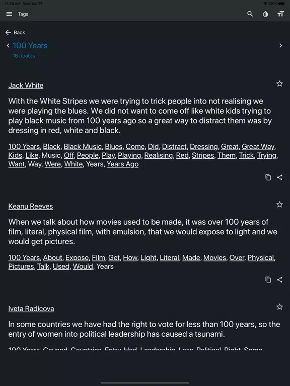 Famous Quotes 50000 + iPad Screenshots