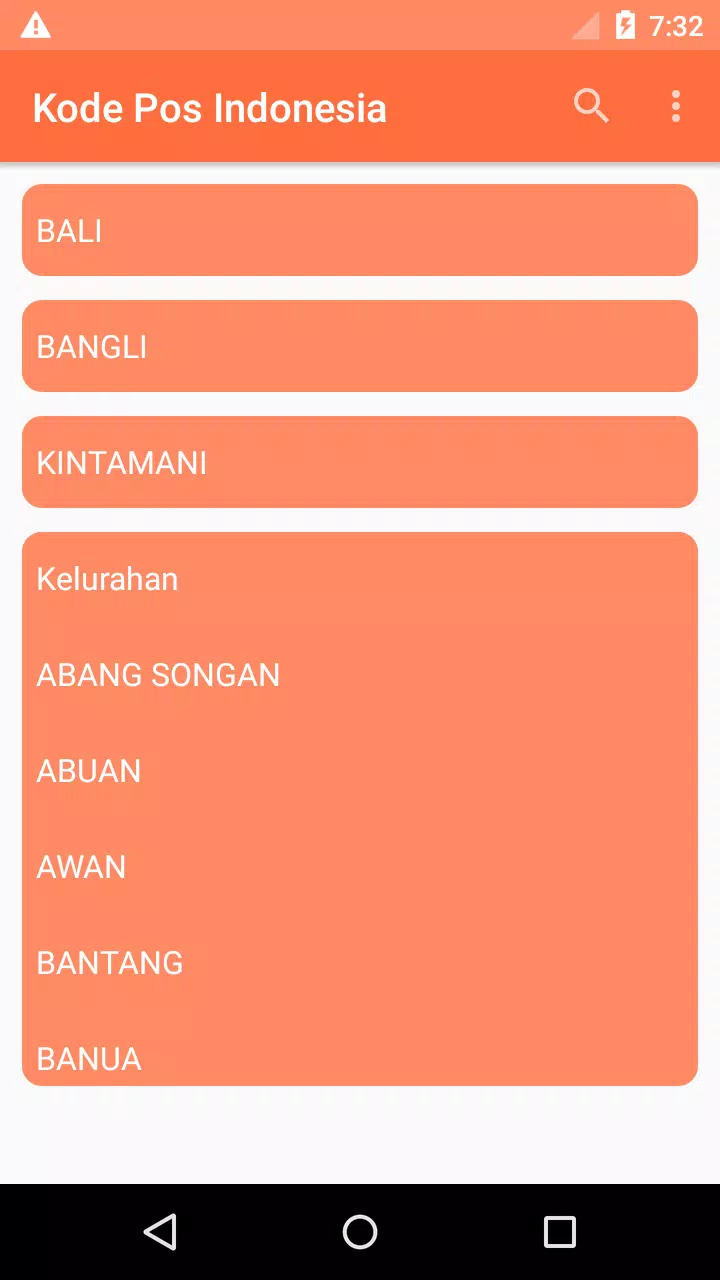 Postal Code for Indonesia Screenshots