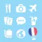 LETS Travel France! Speak French Phrase Guide Book