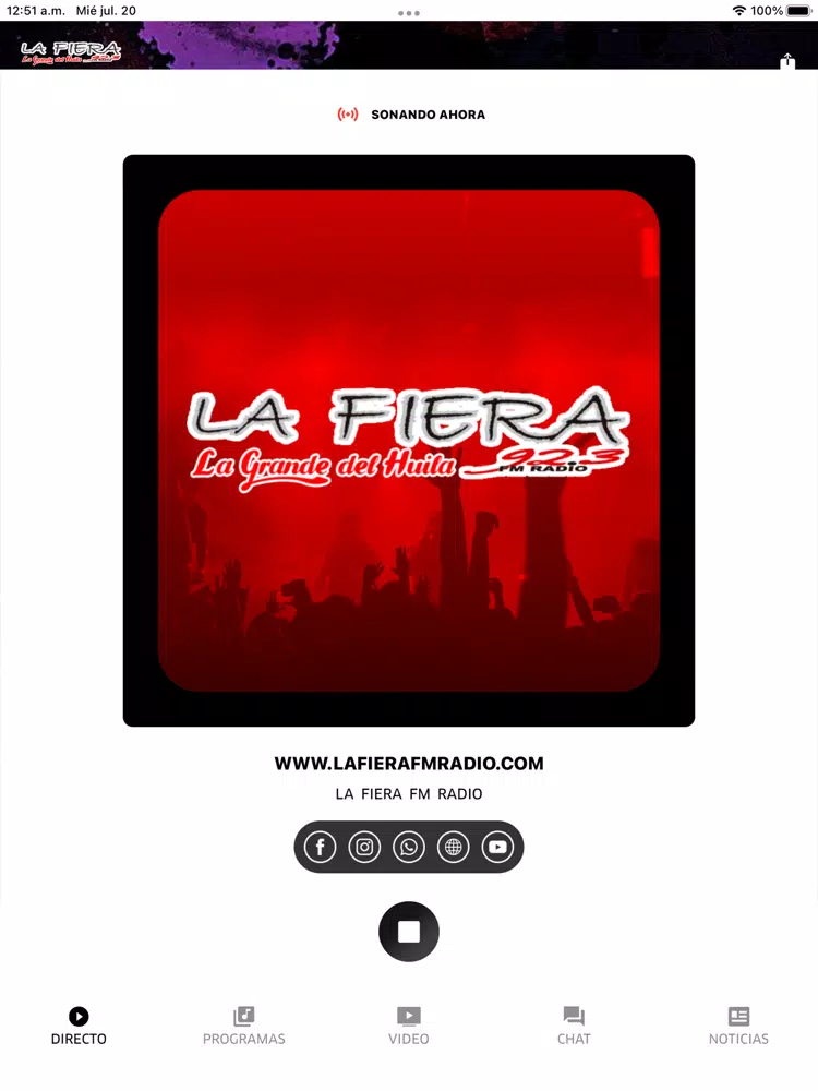 La Fiera FM Radio iPad Screenshots