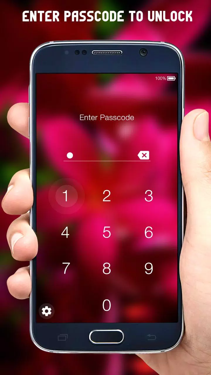 Flowers Zipper Lock Screen Screenshots