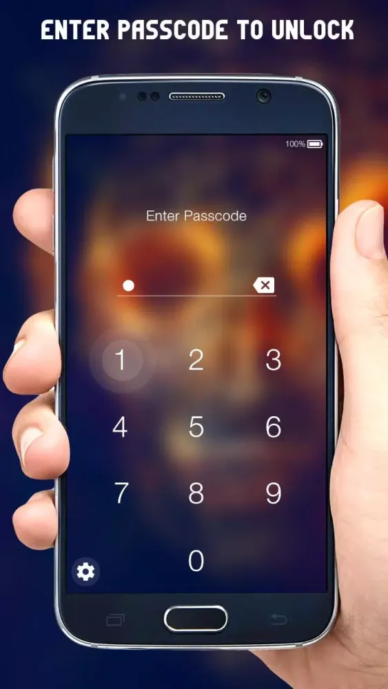 Skull Zipper Lock Screen Screenshots
