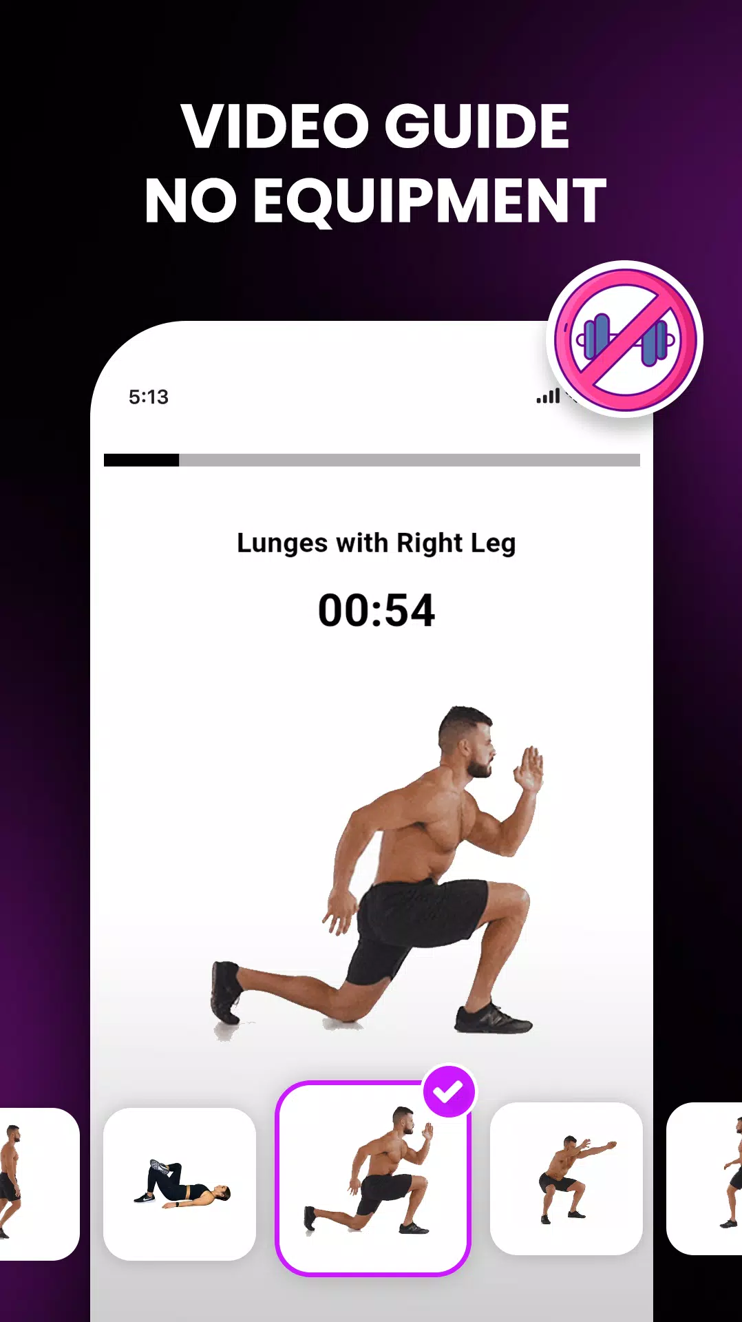 Capturas de pantalla de Leg Workouts for Men