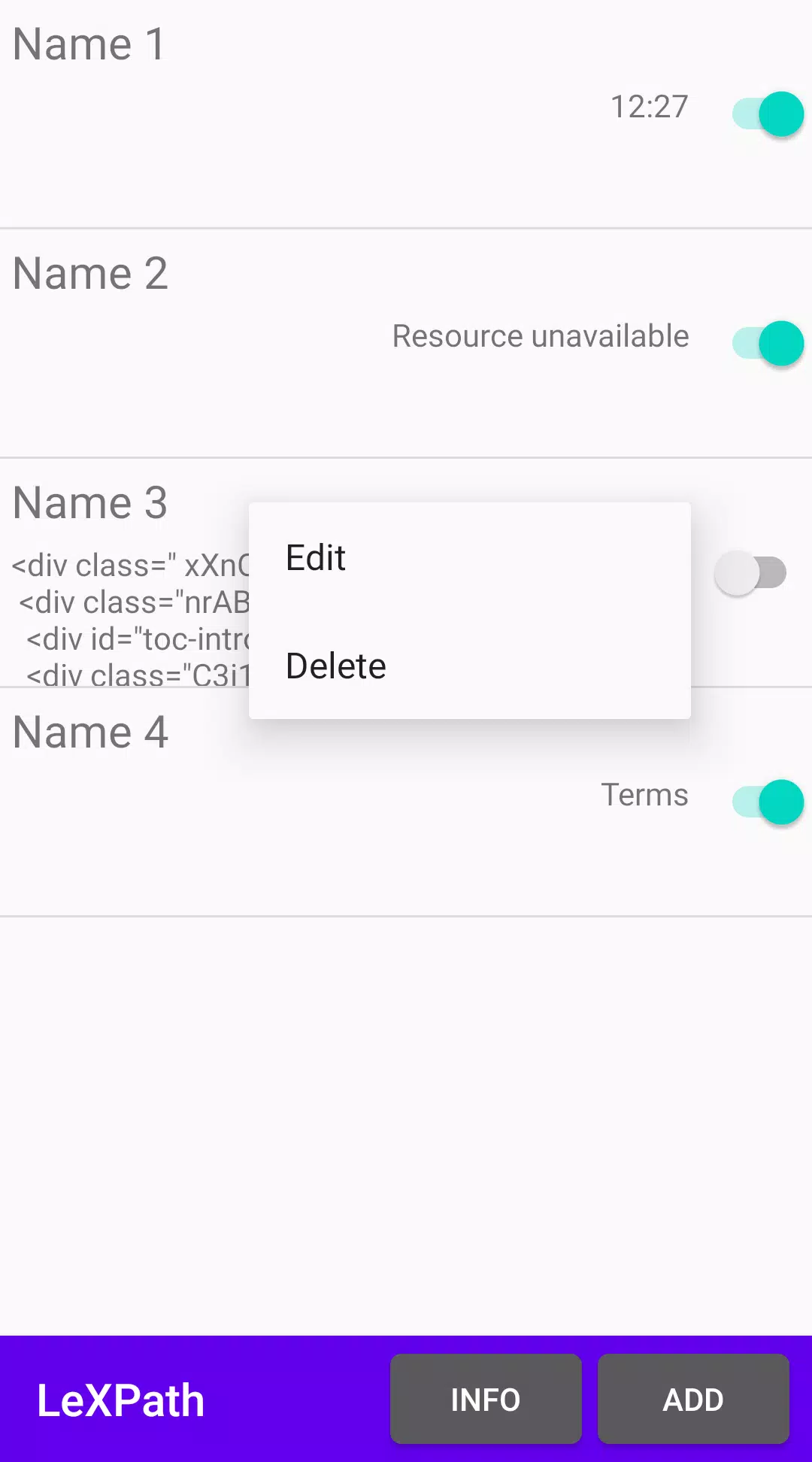 LeXPath Screenshots