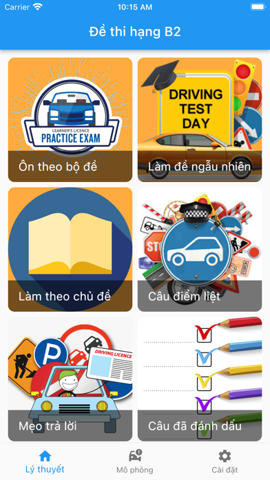 Mô phỏng 120 tình huống GPLX Screenshots