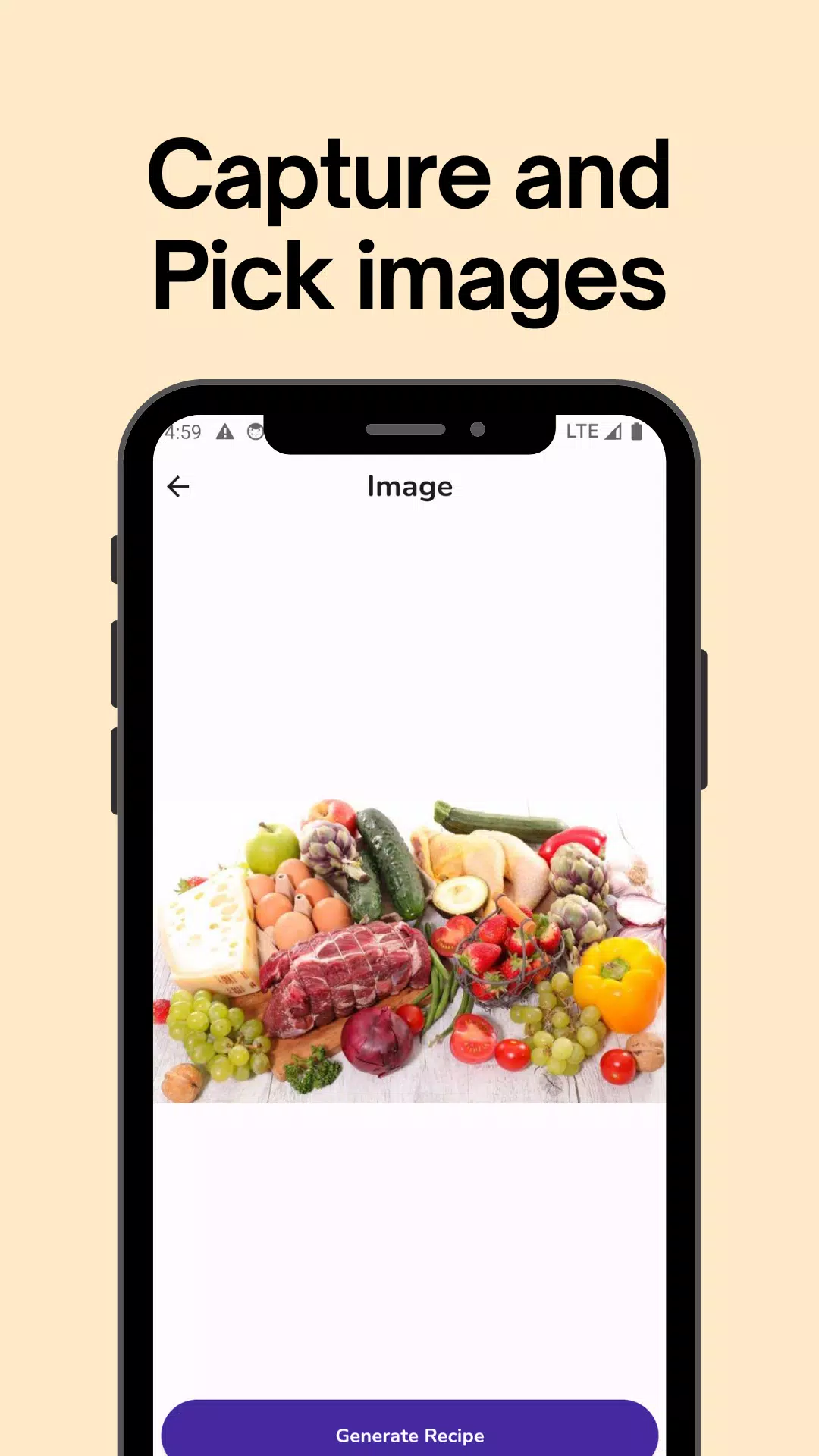 Captures d'écran de AI Food Recipe