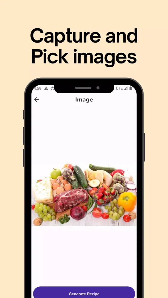 AI Food Recipe Screenshots