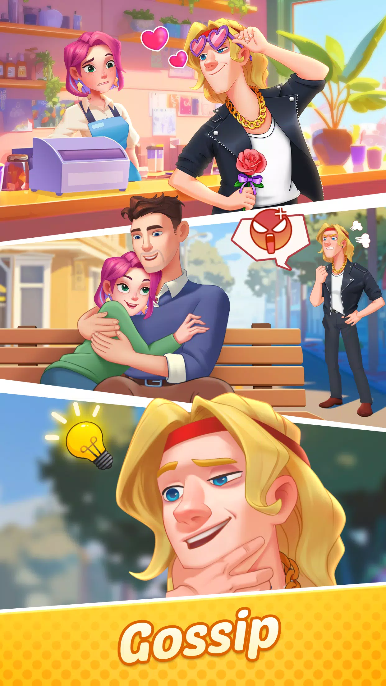 Gossip Street: Merge & Story Screenshots