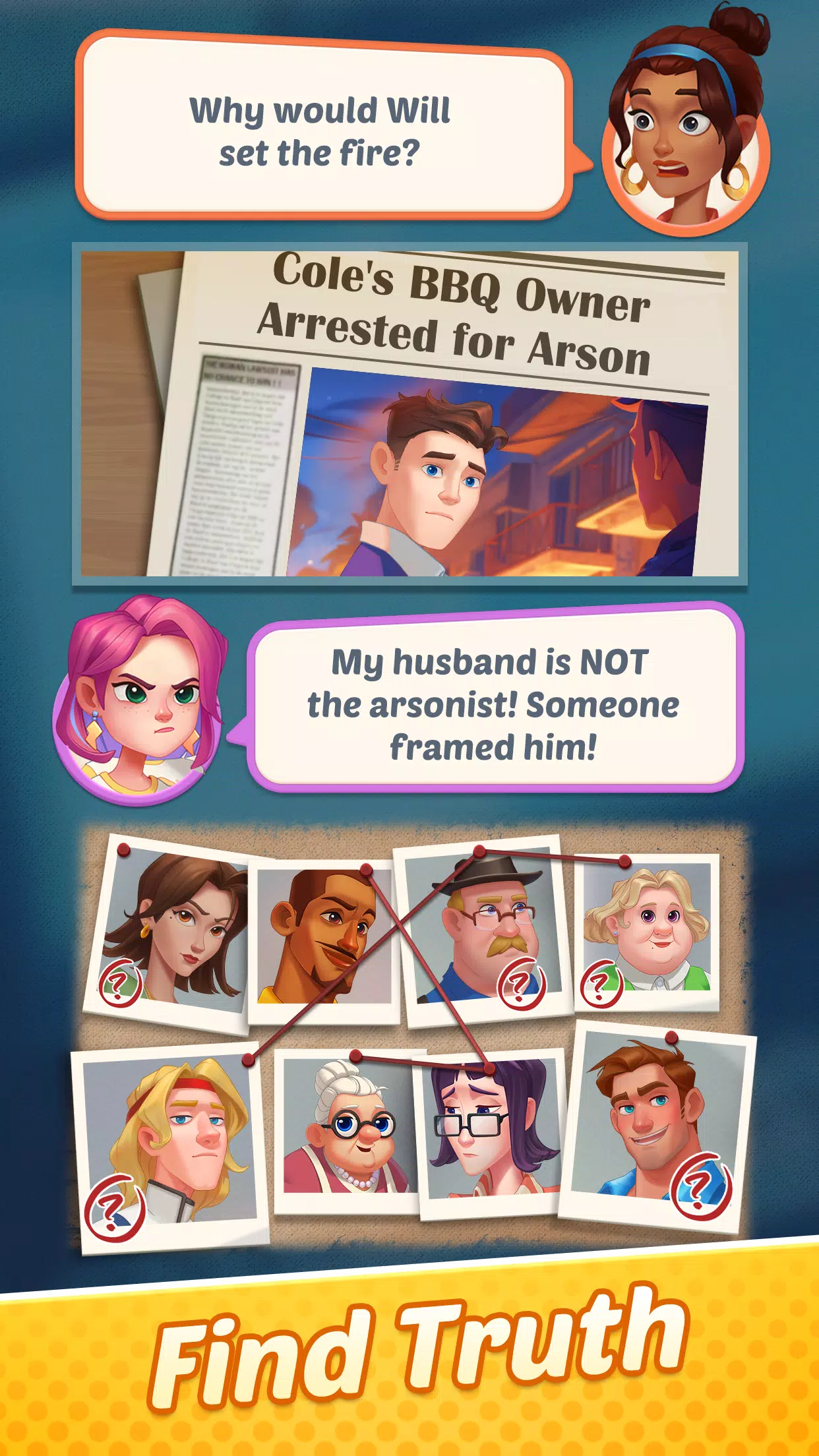 Gossip Street: Merge & Story Screenshots