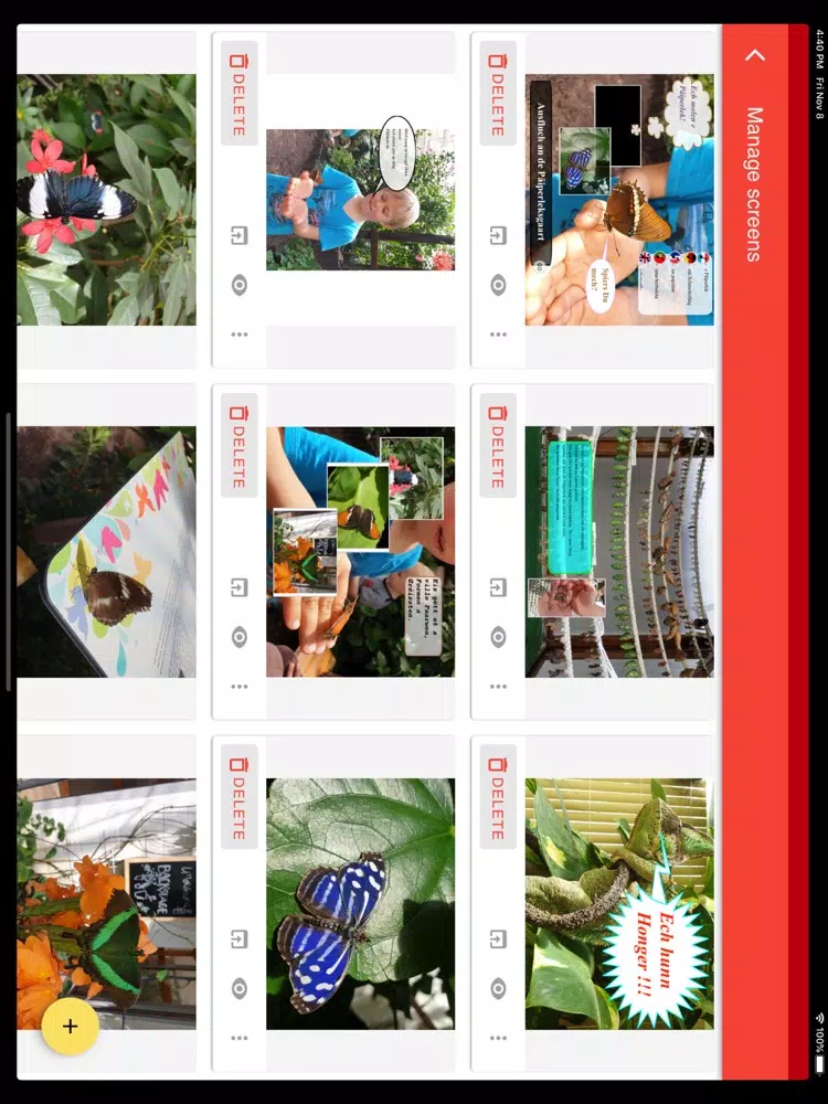 OLEFA Storyboard iPad Screenshots
