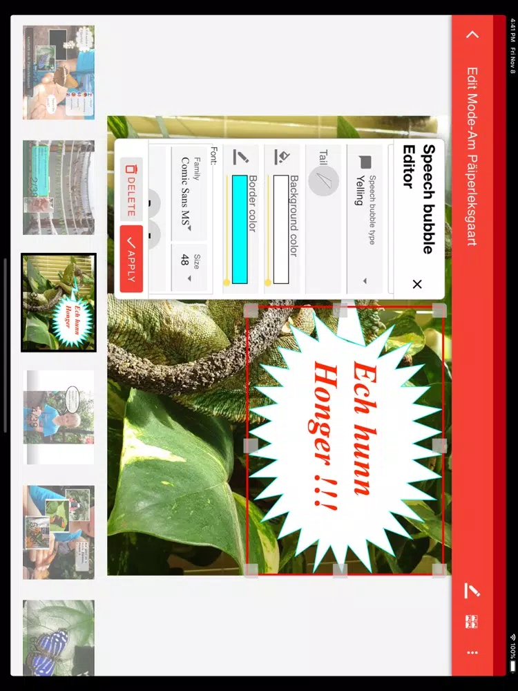OLEFA Storyboard iPad Screenshots