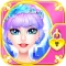Princess party invitation - make-up game